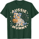 Australian Shepherd Costume Dog Lover Outfit Aussie Mummy Women Kids T-Shirt - T-Shirt | Forest