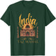 Explore India Taj Mahal Elegant Artistic Design T-Shirt - T-Shirt | Forest