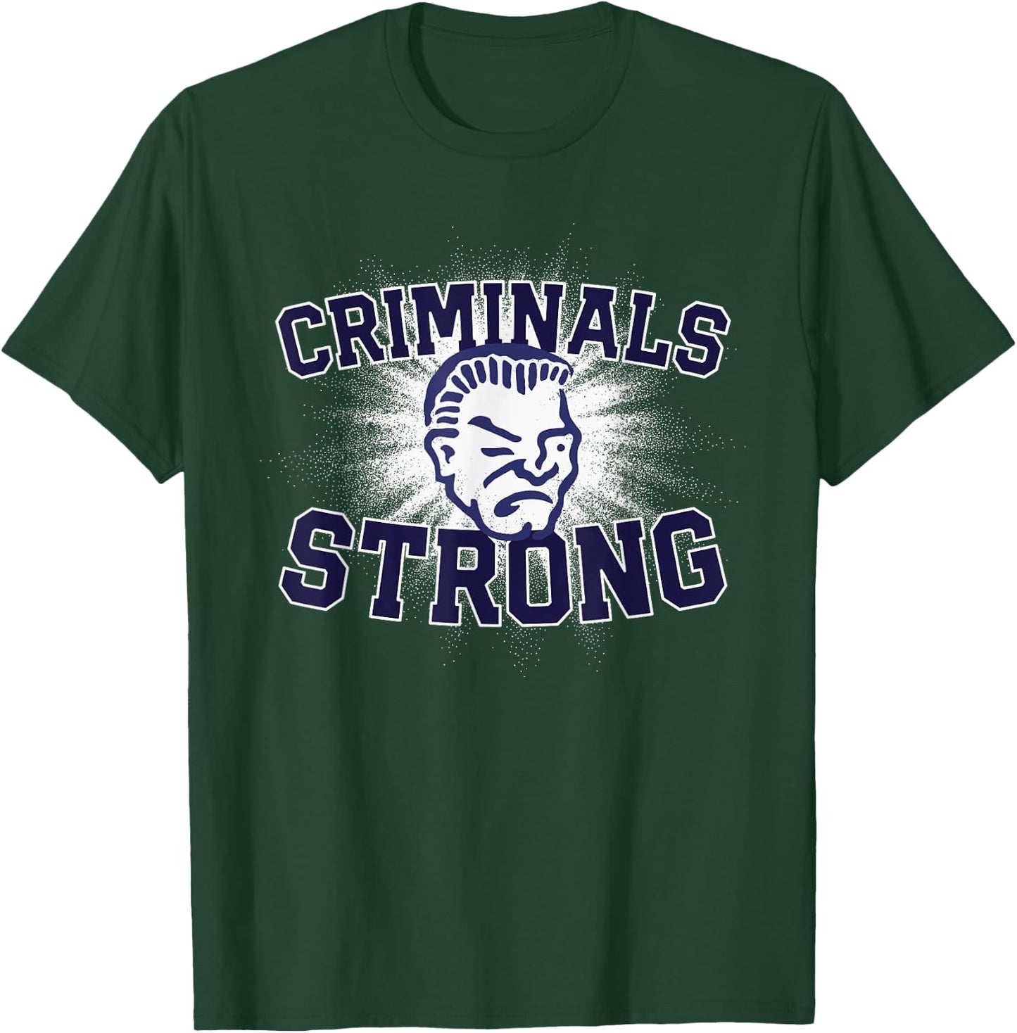 Yuma Criminals Logo Strong Flag HS T-Shirt - T-Shirt | Forest