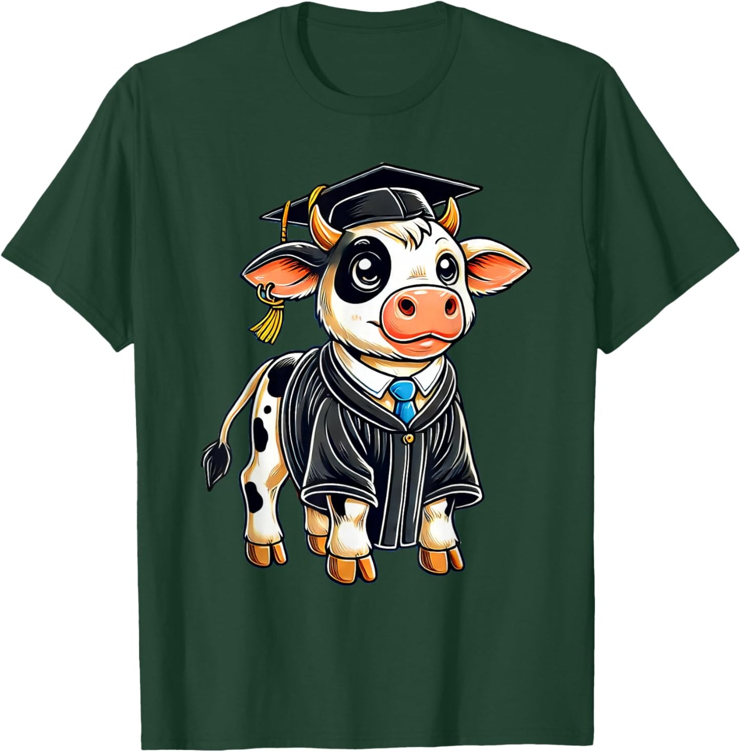 Cute Cow Graduation T-Shirt - T-Shirt | Forest