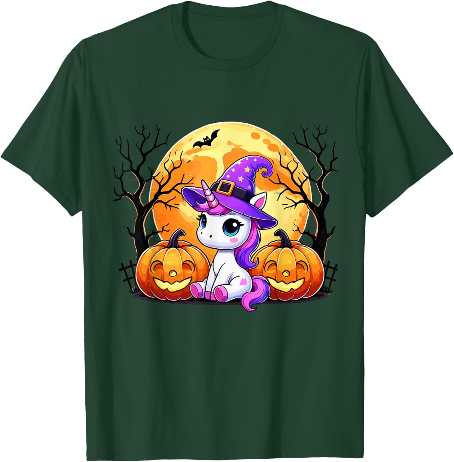 Cute Unicorn Halloween T-Shirt - T-Shirt | Forest