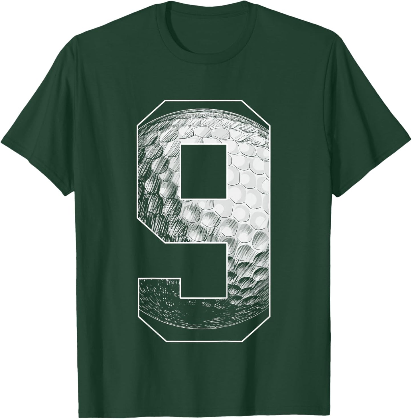 Kids 9th Birthday Boy Golf Player Golf 9 Years Old T-Shirt - T-Shirt | Forest