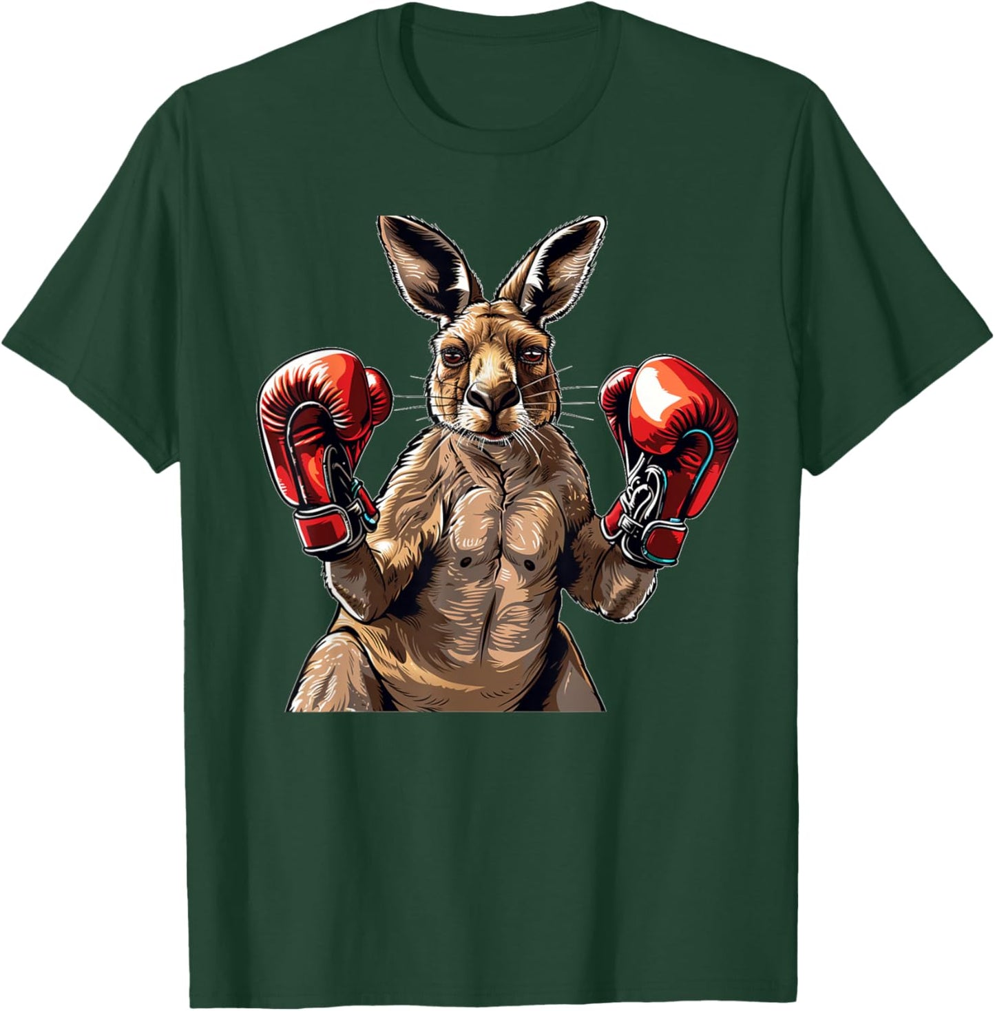 Cool sport Kangaroo with punching mitts T-Shirt - T-Shirt | Forest