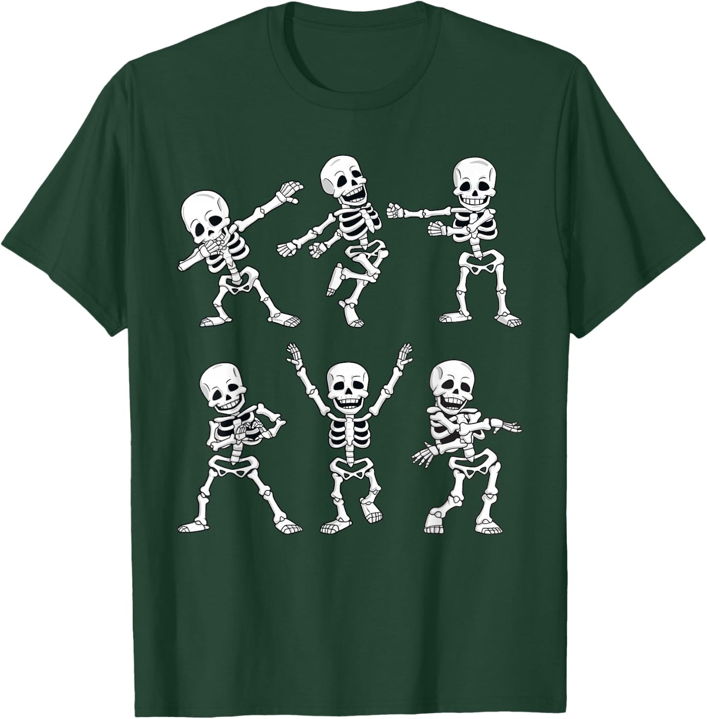 Dancing Skeletons Dance Challenge Boys Girl Kids Halloween Small T-Shirt - T-Shirt | Forest