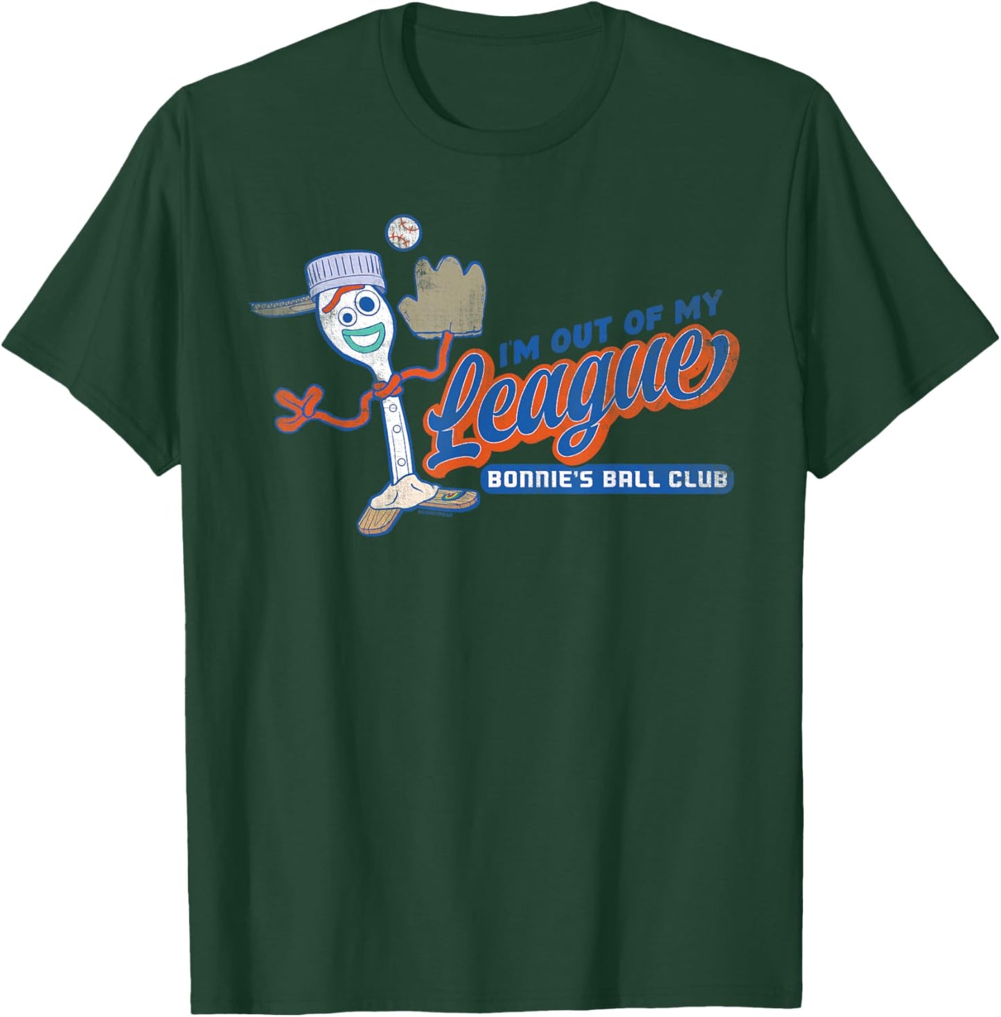 Disney and Pixar's Toy Story Forky Baseball Sports My League T-Shirt - T-Shirt | Forest