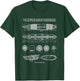 Hindenburg German Zeppelin Airship Blueprints T-Shirt - T-Shirt | Forest