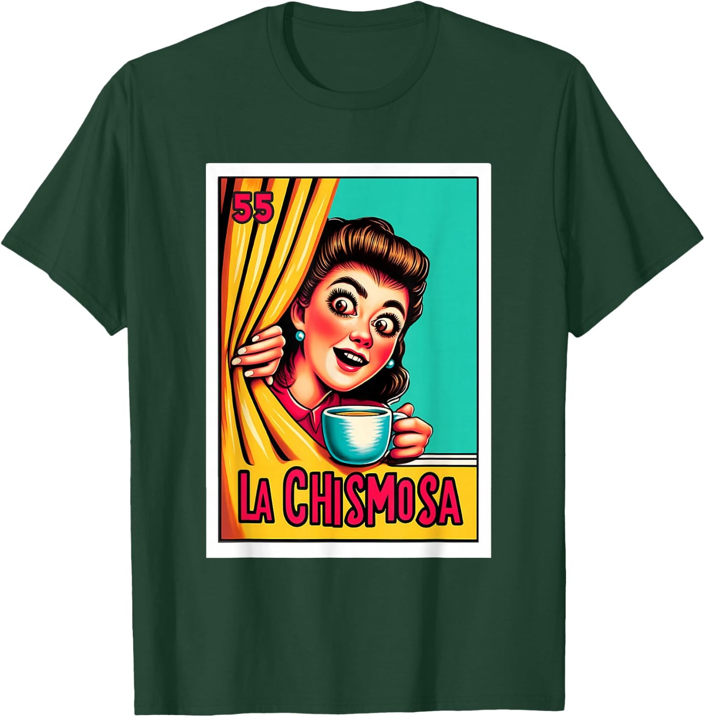 Mexican Lottery Designs Mexican La Chismosa Parody Lottery T-Shirt - T-Shirt | Forest