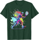 Tennis player Paint splash Tennis racket T-Shirt - T-Shirt | Forest