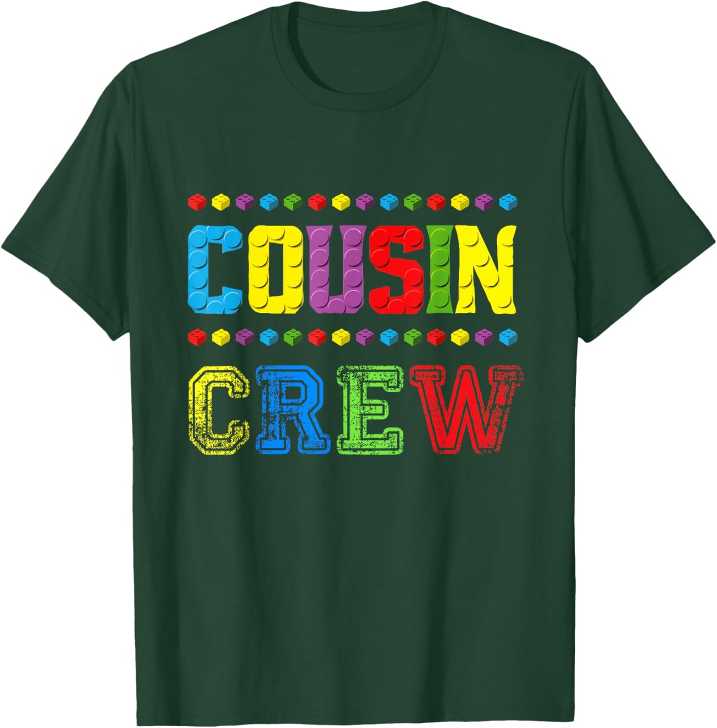 Cousin Crew Building Blocks Master Builder Brick Toy Squad T-Shirt - T-Shirt | Forest
