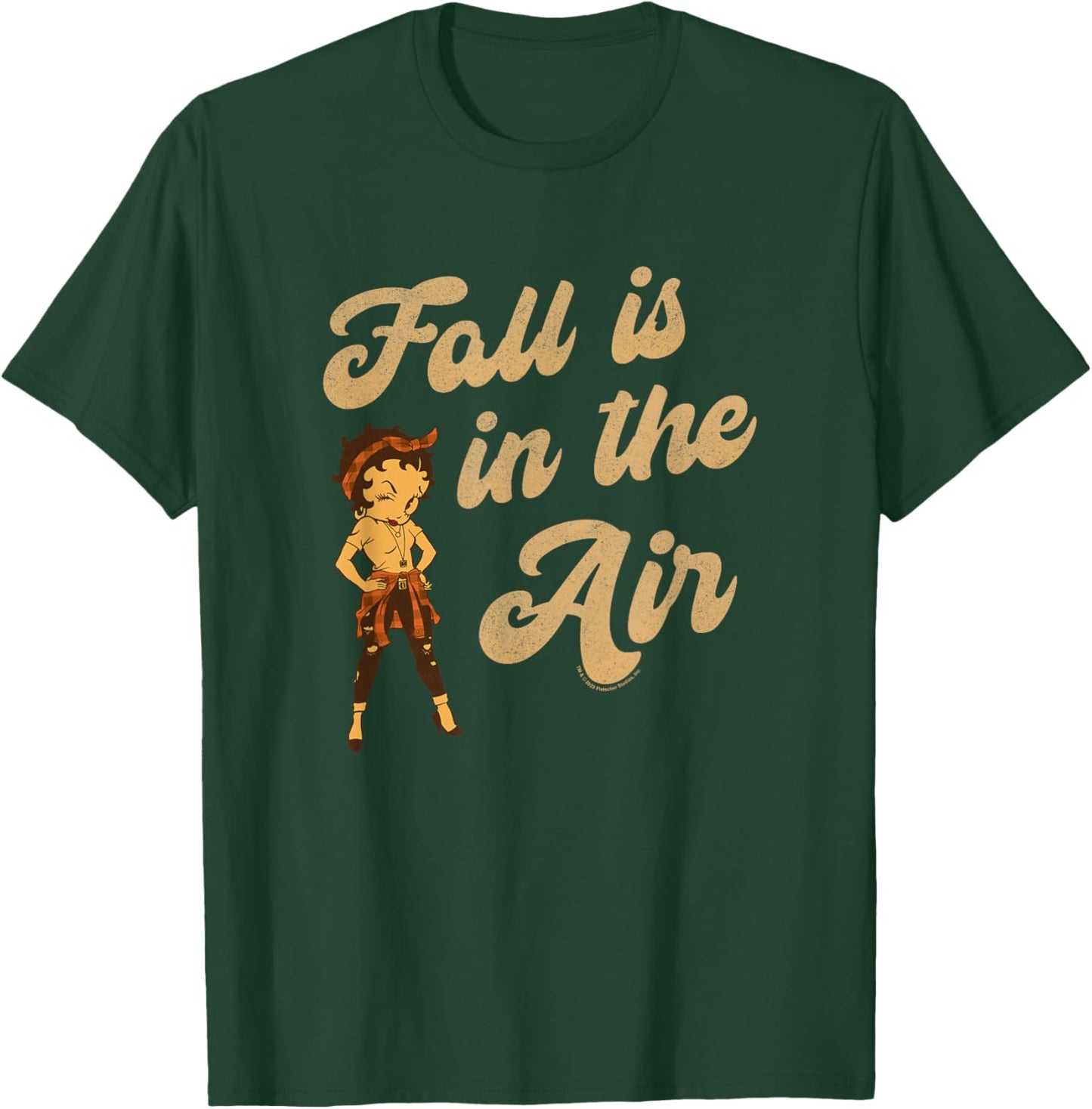 Betty Boop Seasonal Fall Is In The Air Woman Power T-Shirt - T-Shirt | Forest