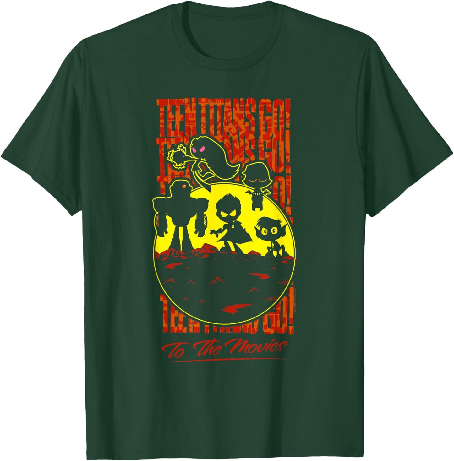 Teen Titans Go Titans Silhouette T-Shirt - T-Shirt | Forest