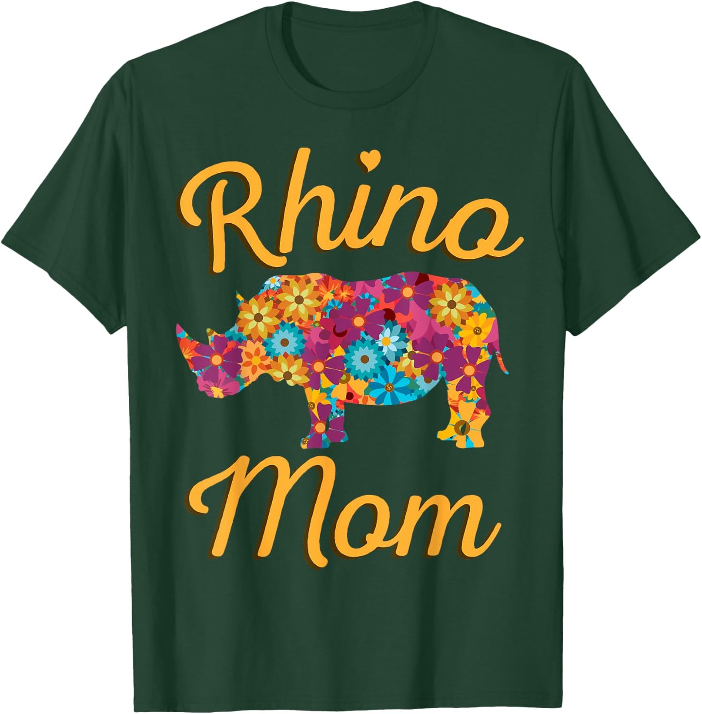 Rhino Mom Rhinoceros African Animal Safari Mother's Day T-Shirt - T-Shirt | Forest