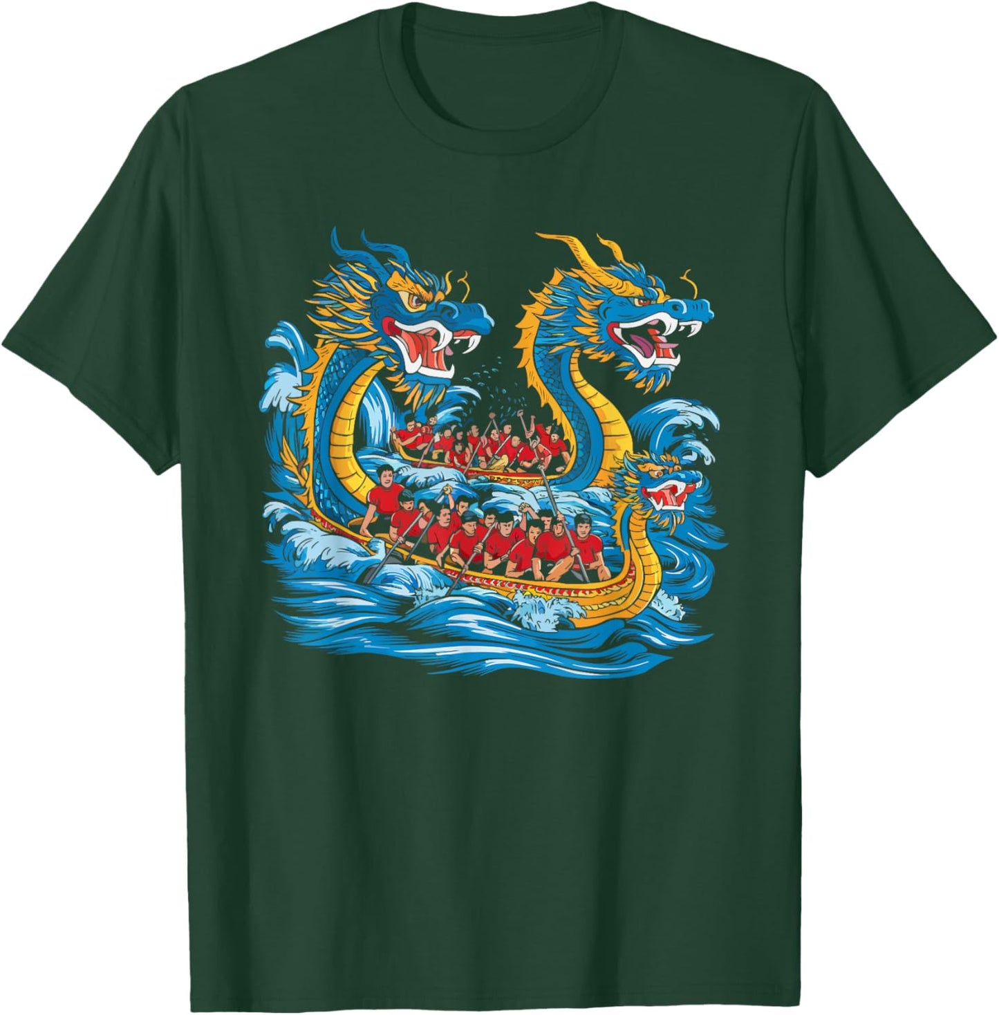 Dragon Boat Racing Paddler Dragonboating Dragonboat T-Shirt - T-Shirt | Forest