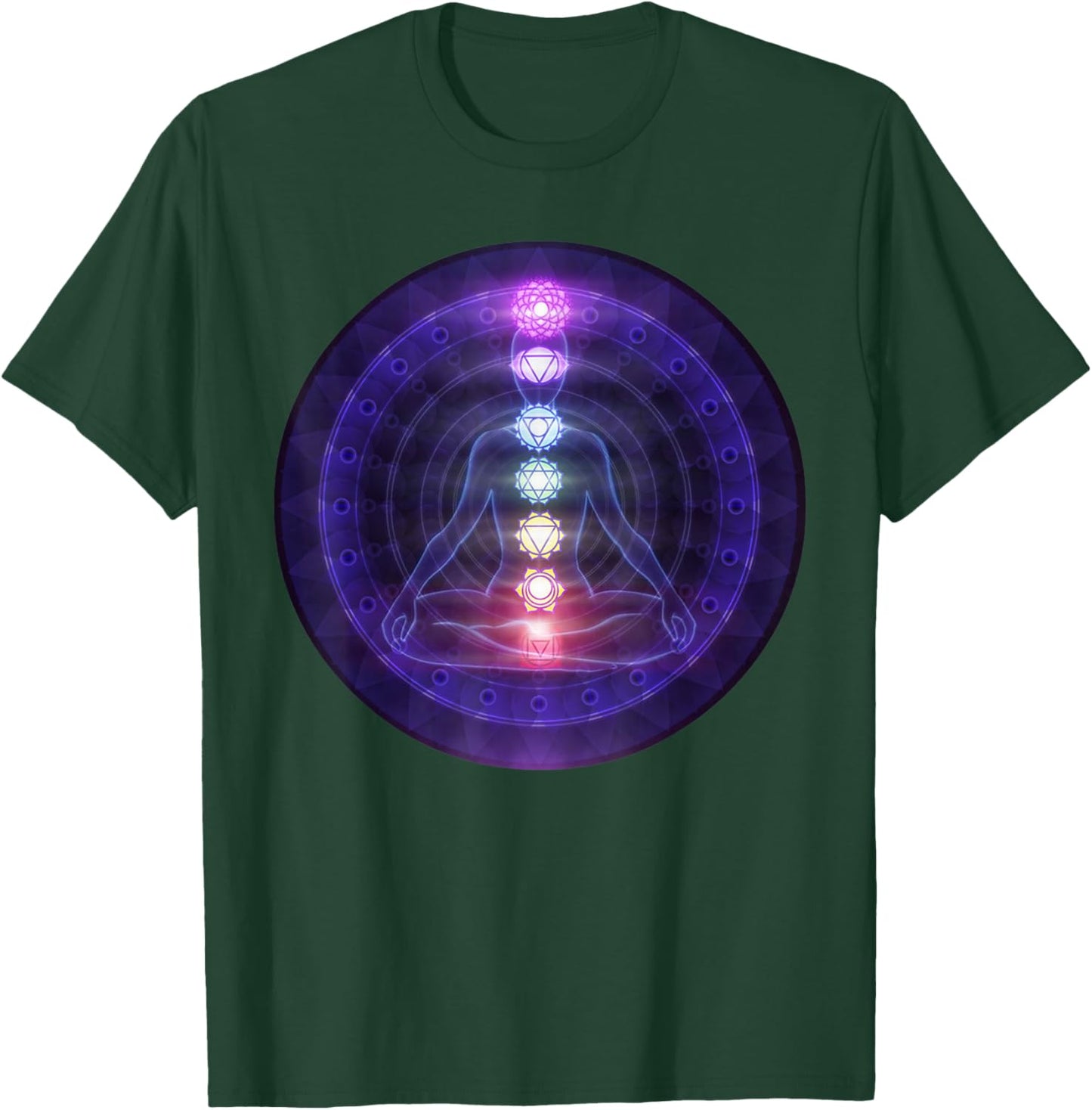 Beautiful Yoga Meditation Chakra T-Shirt - T-Shirt | Forest