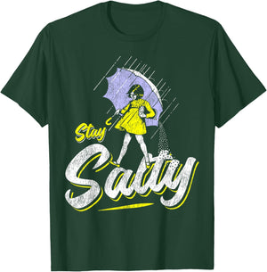 Vintage Salty Meme All These Flavors Girl holding Umbrella T-Shirt - T-Shirt | Forest