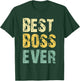 Best Boss Ever Retro Vintage Gift T-Shirt - T-Shirt | Forest