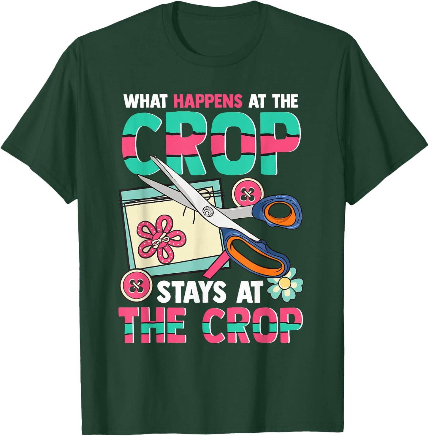 Scrapbook Crop Retreat Hand Crafting Scrapbooking Hobby Small T-Shirt - T-Shirt | Forest