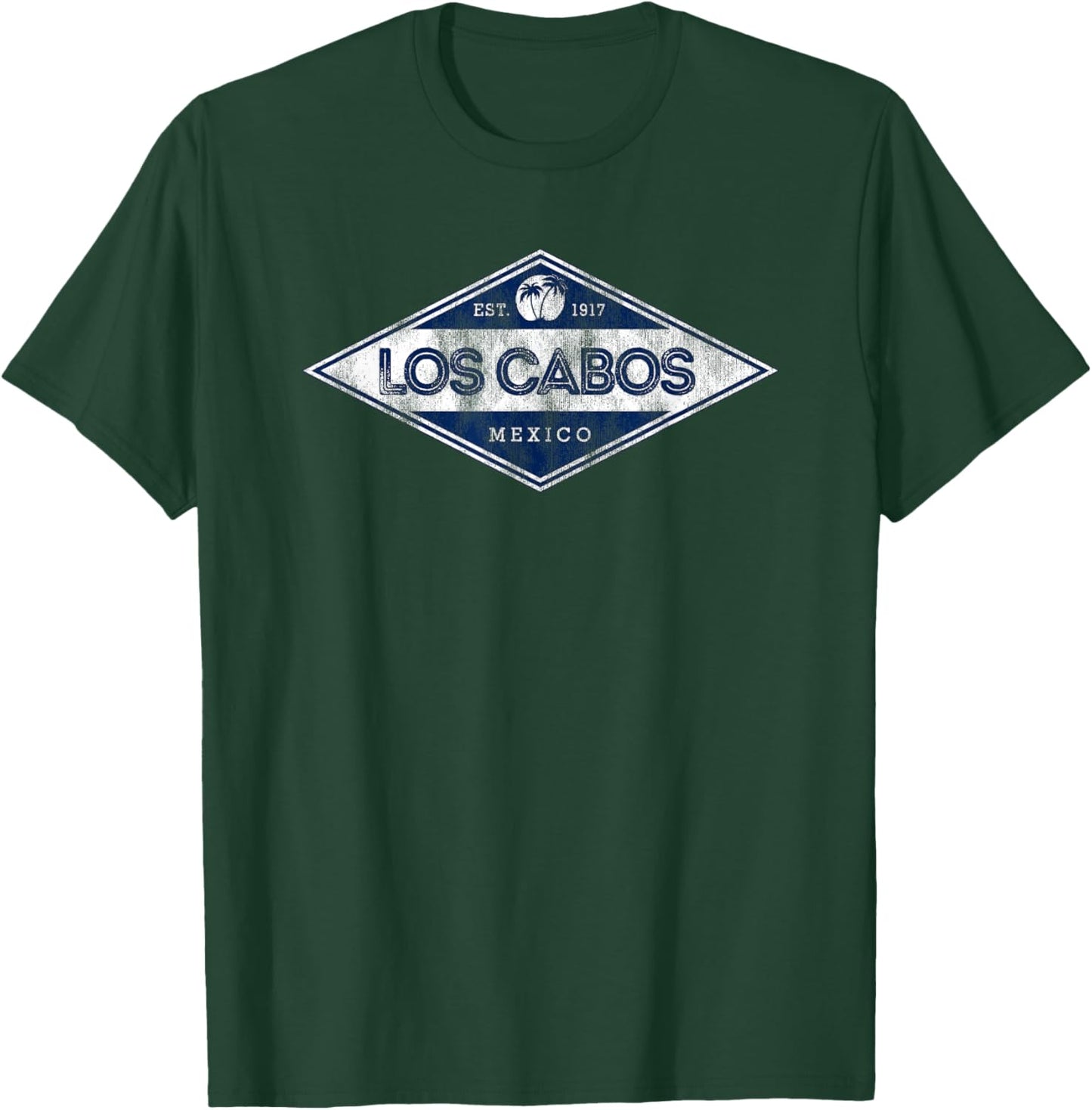 Cabo San Lucas Mexico Retro Badge Souvenir T-Shirt - T-Shirt | Forest