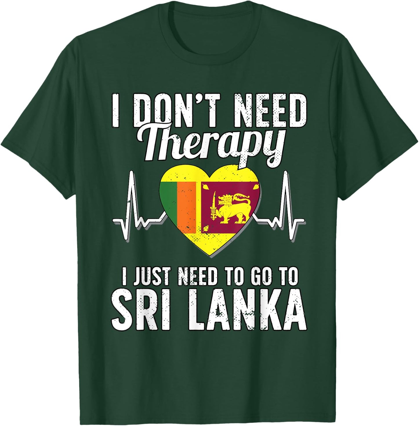 Sri Lanka Flag I Vacation Sri Lanka T-Shirt - T-Shirt | Forest