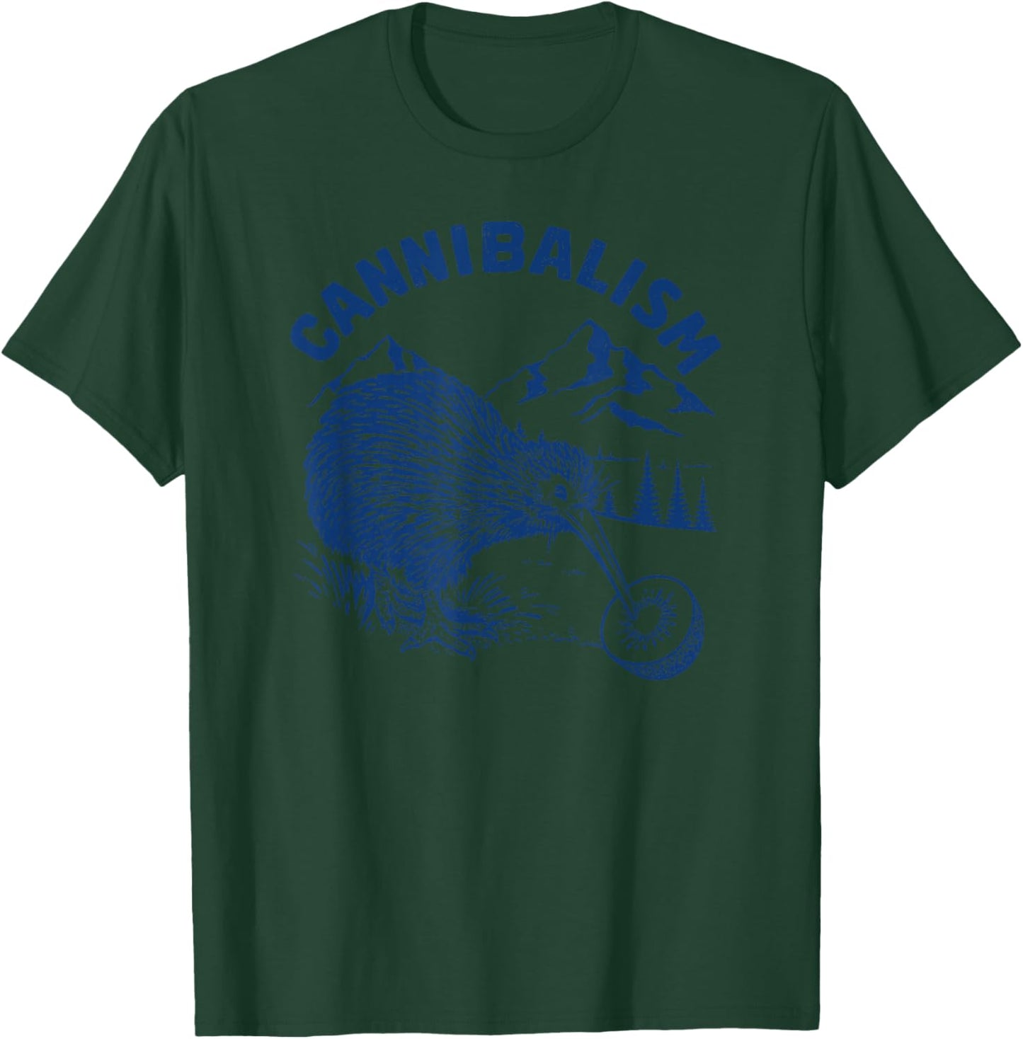 Cannibalism Kiwis Birdwatching Funny New Zealand Bird Watching T-Shirt - T-Shirt | Forest