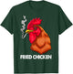 Funny Fried Smoking Chicken Shirt Flock Boss Women T-Shirt - T-Shirt | Forest