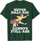 Otaku Ahegao Ecchi Etchi Hentai Half Assed Lewd Half-Assed T-Shirt - T-Shirt | Forest