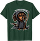 Weiner Dog Halloween Dachshund Grim Reaper T-Shirt - T-Shirt | Forest
