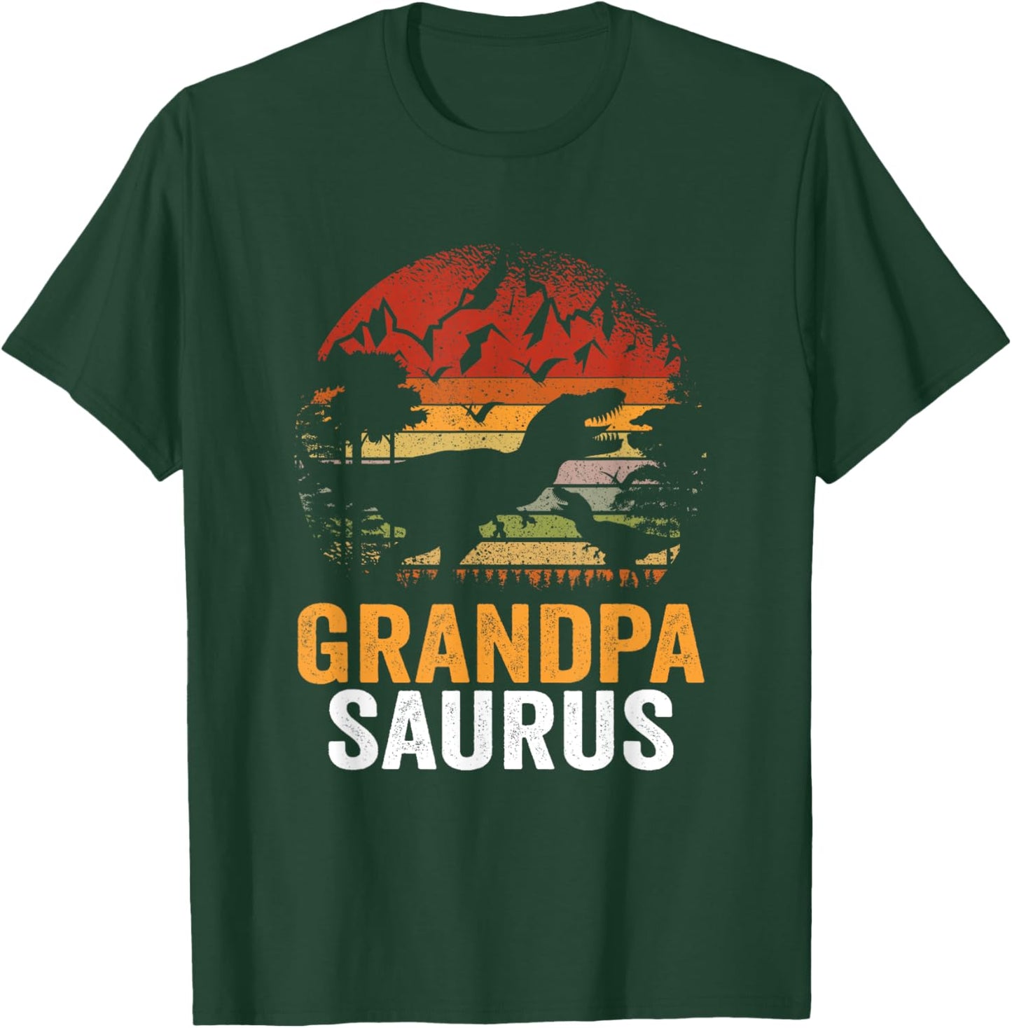 Grandpasaurus T Rex Dinosaur Grandpa Saurus Family Matching T-Shirt - T-Shirt | Forest
