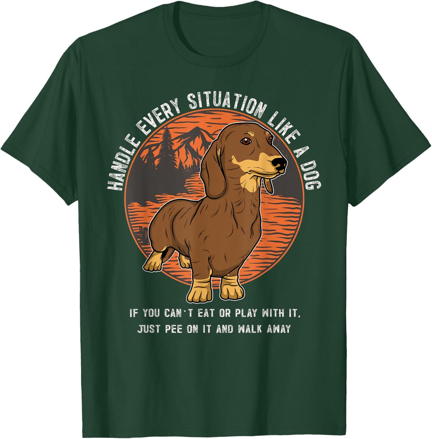 Dachshund Doxie Wiener Sausage Dog T-Shirt - T-Shirt | Forest