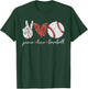 Peace Love Baseball T-Shirt - T-Shirt | Forest