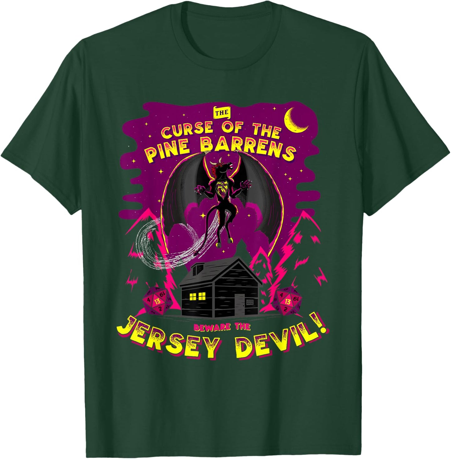 Epic Curse of the Jersey Devil Cryptids of New Jersey T-Shirt - T-Shirt | Forest