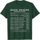 Book Reader Nutrition Facts Book Worm Shirt, Book Worm Gift T-Shirt - T-Shirt | Forest