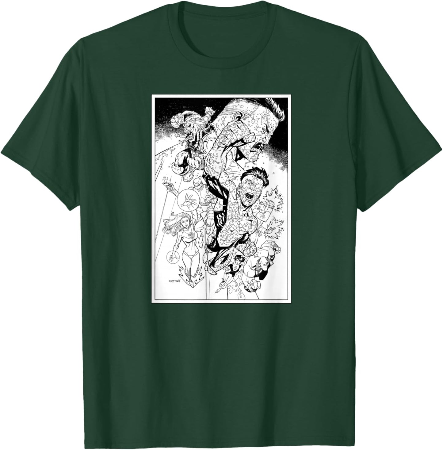 Invincible Character Montage T-Shirt - T-Shirt | Forest