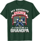 My Favorite Goalie Calls Me Grandpa Soccer Hockey Gift T-Shirt - T-Shirt | Forest