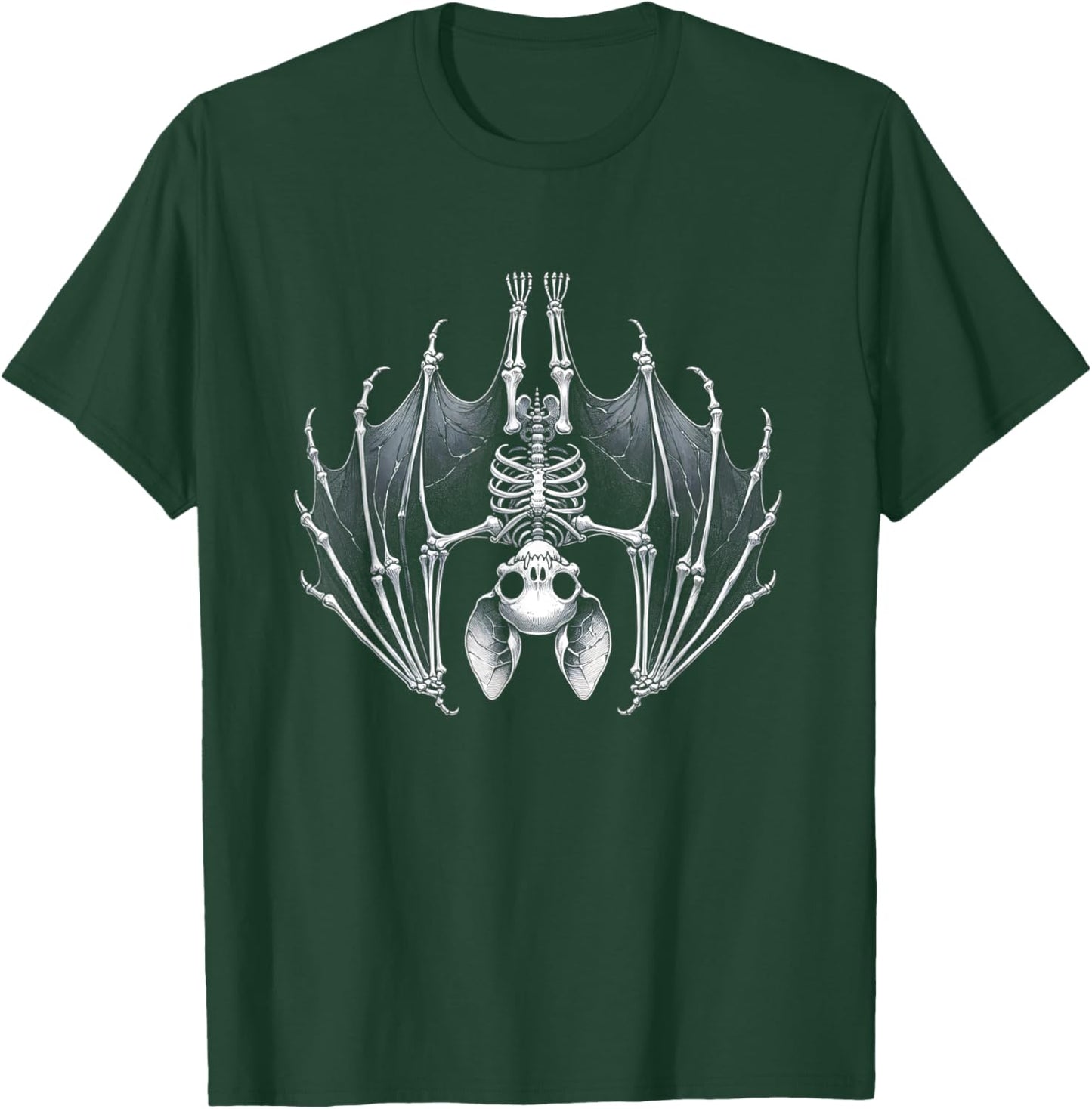 Vintage Bats Animal Outfits Kawaii Bat Skeleton Funny Outfit T-Shirt - T-Shirt | Forest