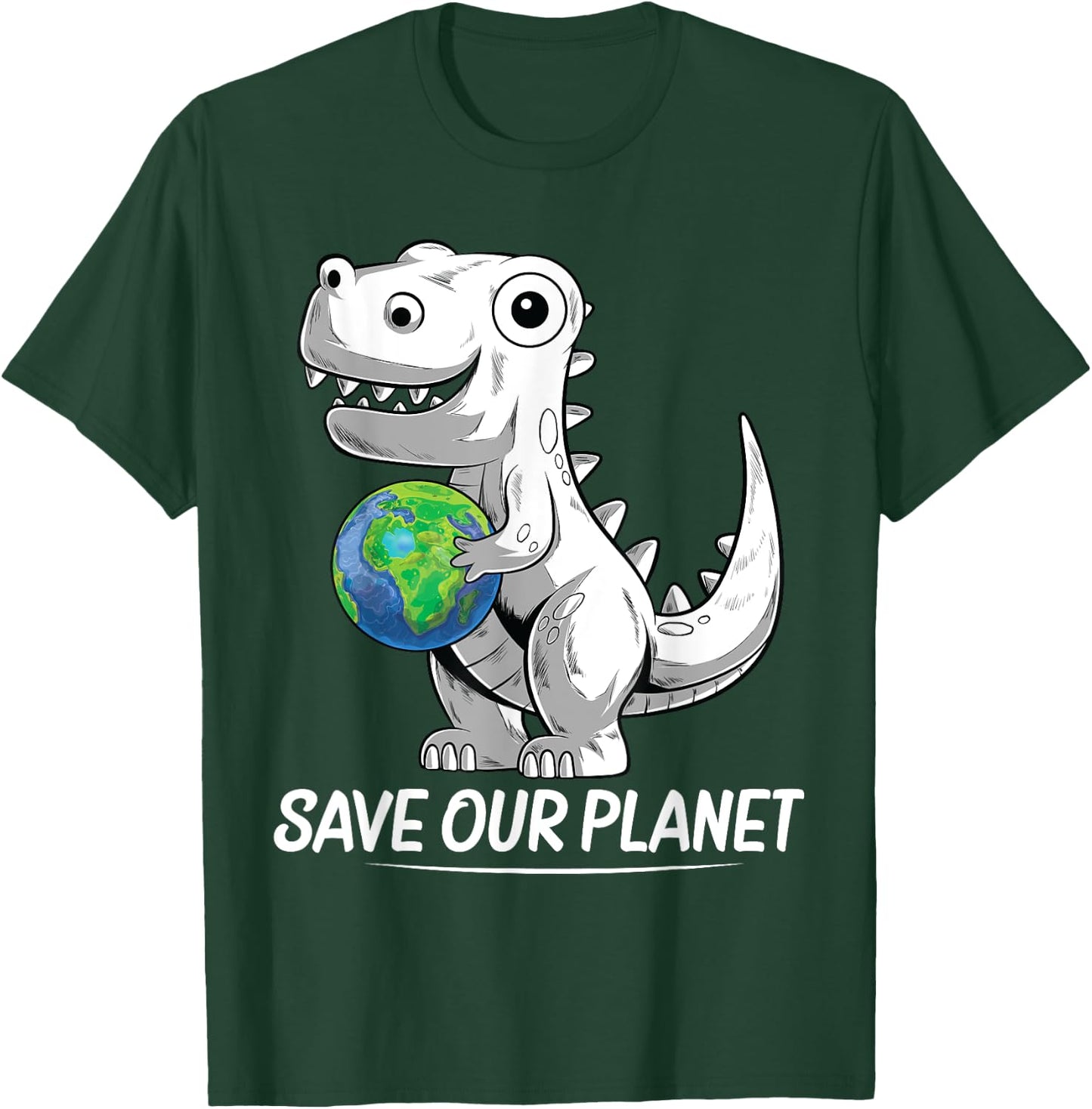 Save our Planet Earth Day 2021 Trex Environment kidsToddler T-Shirt - T-Shirt | Forest