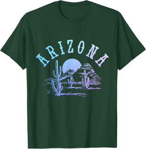 Arizona AZ Pride Cactus Vintage T-Shirt - T-Shirt | Forest