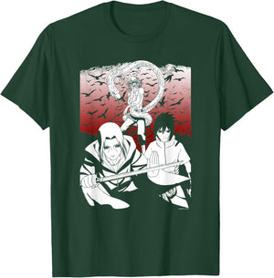 Naruto Shippuden Sasuke Orochimaru Anime T-Shirt - T-Shirt | Forest