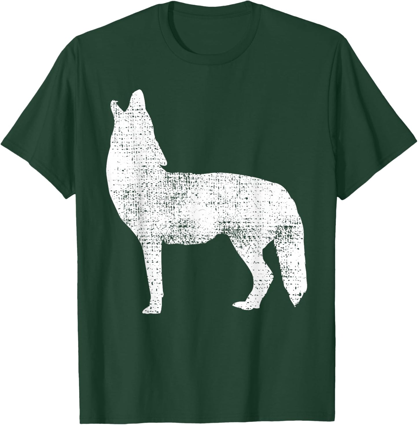 Vintage Coyote Alaska Canada T-Shirt - T-Shirt | Forest