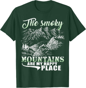 The Smoky Mountains Are My Happy Place T Shirt T-Shirt - T-Shirt | Forest