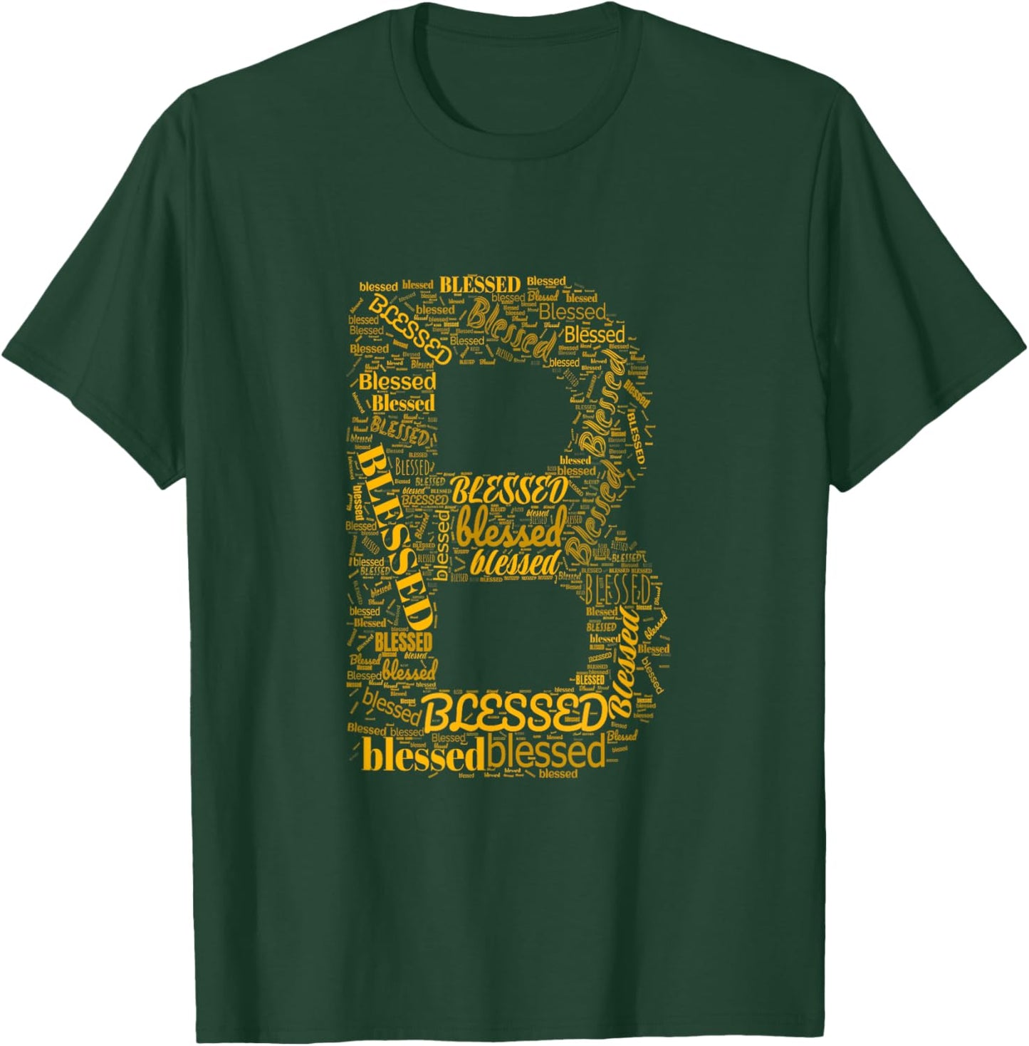 University Varsity-Gold B - Blessed In Countless Ways T-Shirt - T-Shirt | Forest