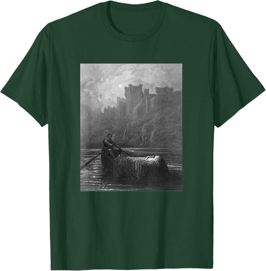 Gustave Doré - Alfred Lord Tennysons Elaine 2 - For Artists T-Shirt - T-Shirt | Forest