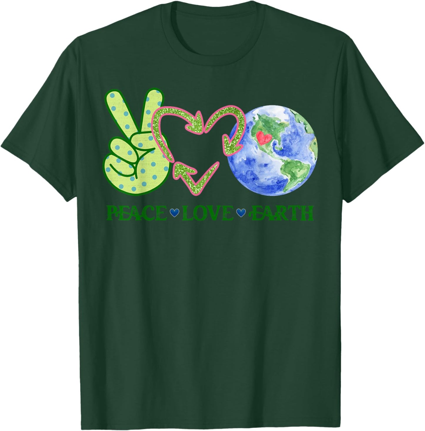 Earth Day Shirt Teacher Environment Day Recycle Earth Day T-Shirt - T-Shirt | Forest