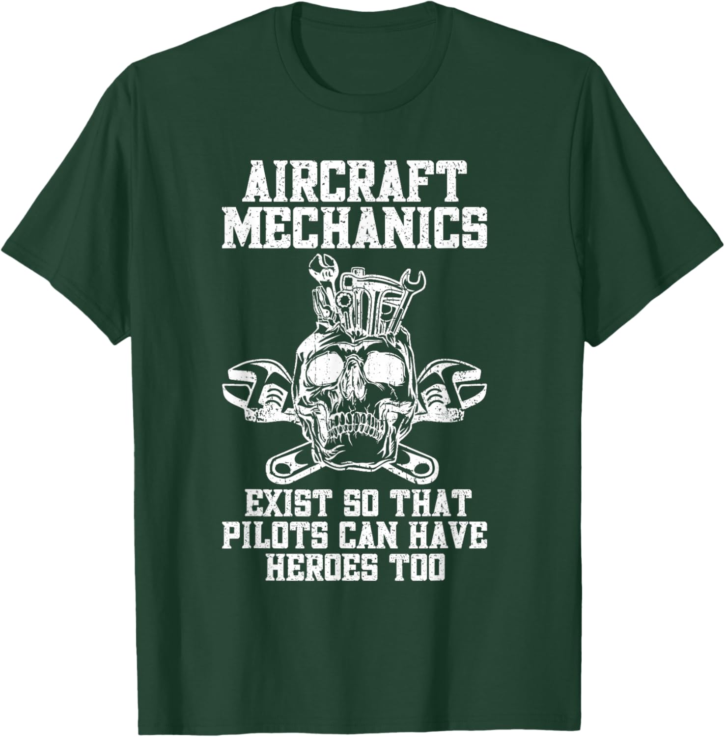Airplane Mechanic Aircraft Maintenance Pilot Technician T-Shirt - T-Shirt | Forest