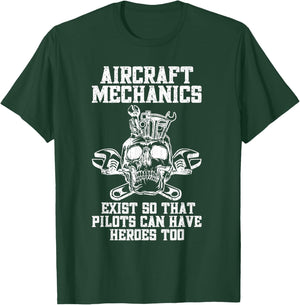 Airplane Mechanic Aircraft Maintenance Pilot Technician T-Shirt - T-Shirt | Forest