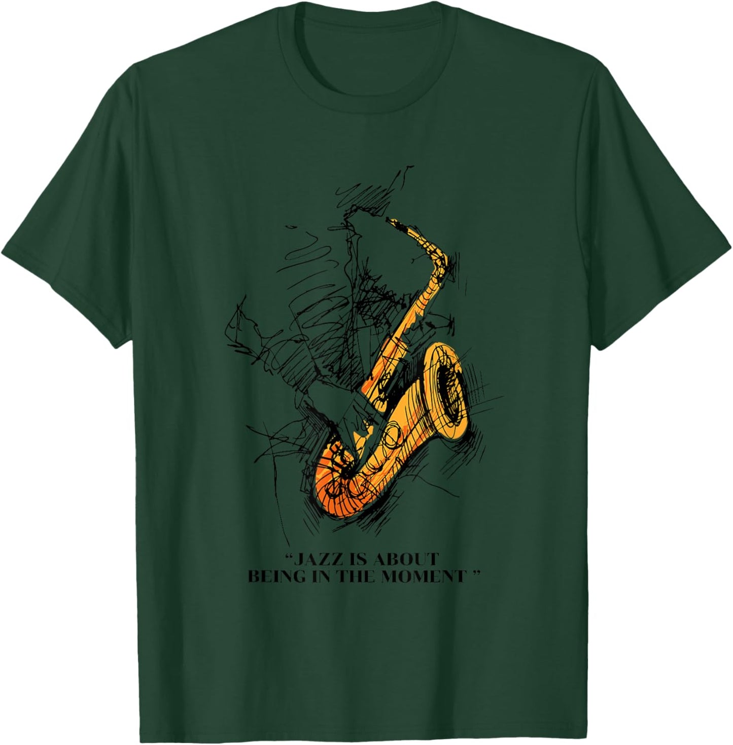 Cool Jazz Day Design - Jazz Quote T-Shirt - T-Shirt | Forest