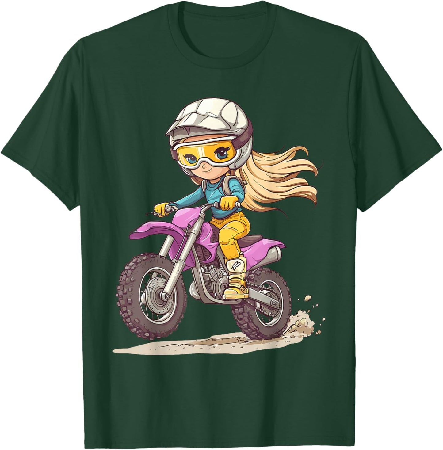 Girls Dirt Bike T-Shirt - T-Shirt | Forest