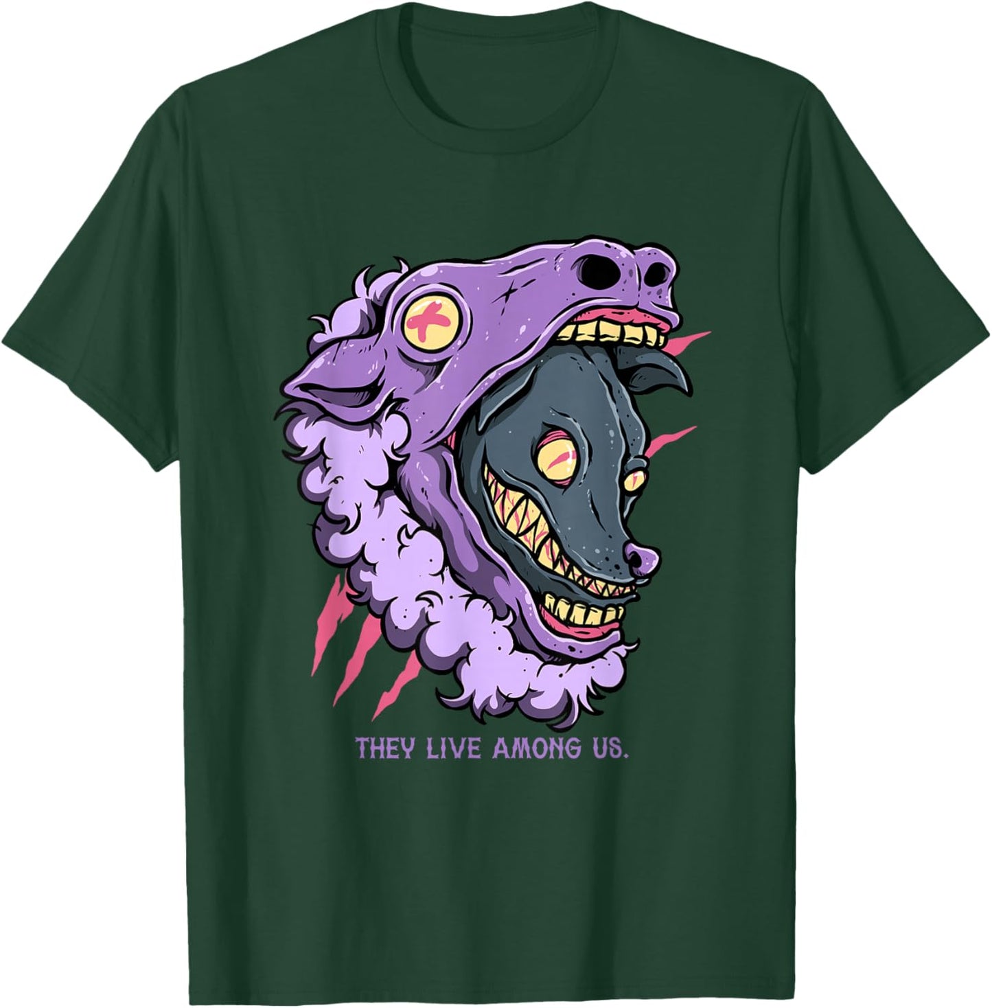 Wolf in Sheep Trust No One Manipulative They Live Among Us T-Shirt - T-Shirt | Forest