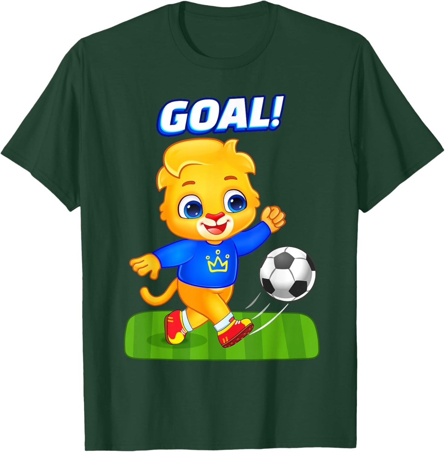 Soccer Lover Sports Player | Lucas Playing Soccer T-Shirt - T-Shirt | Forest