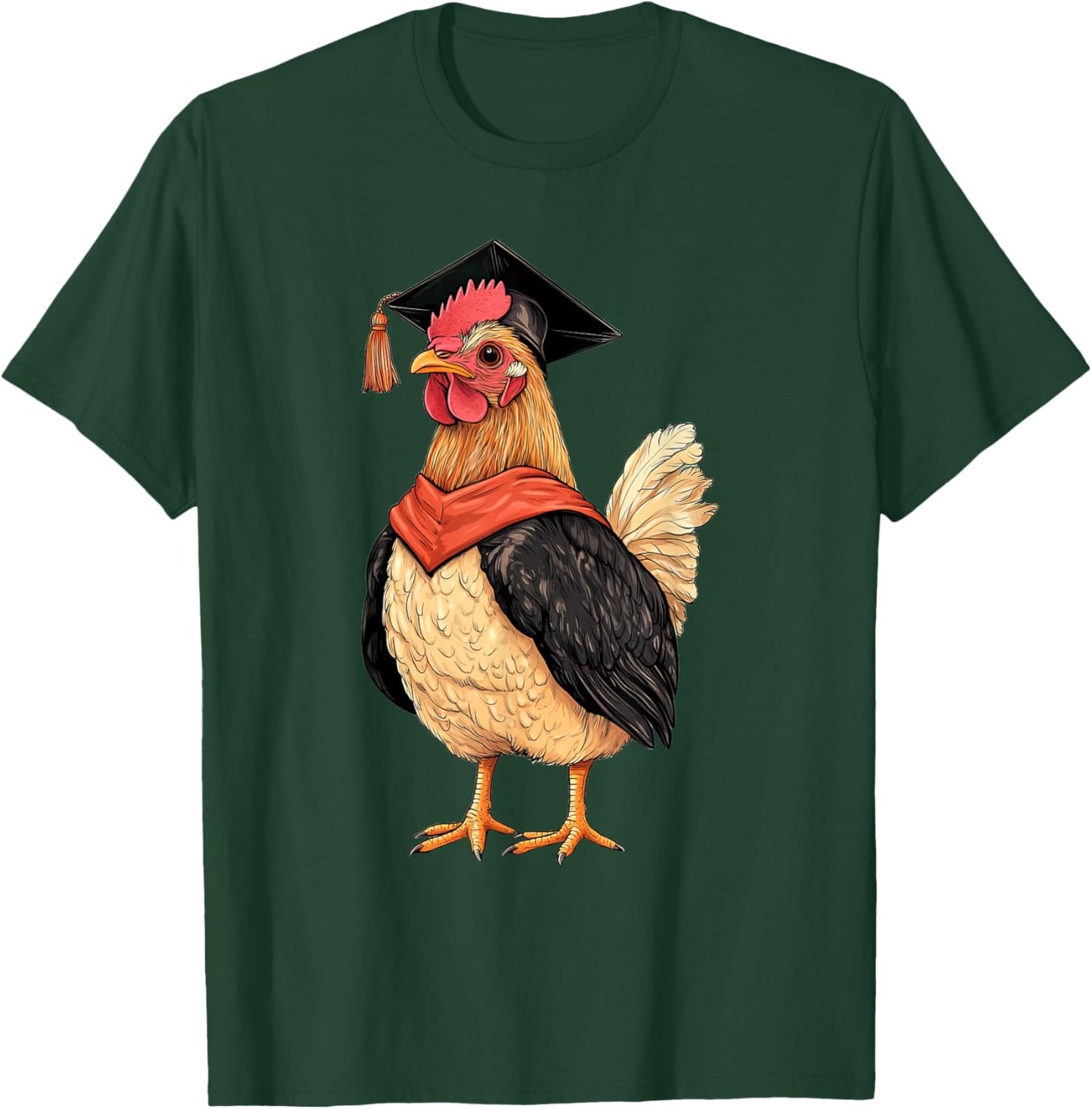 Kawaii Chicken Graduation T-Shirt - T-Shirt | Forest